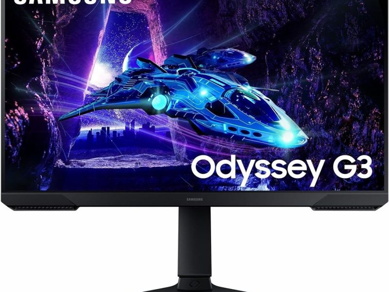 🛍 Samsung Odyssey G3 LS24DG302EUXUF 24″ Oyuncu Monitörü, 1ms, VA, 180Hz, FreeSync Premium, HAS+Pivot, Eye Saver Mode, Flicker Free, Game Mode