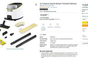 Sc 4 Deluxe Easyfix Buharlı Temizlik Makinesi