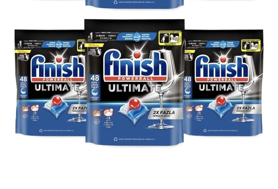 Finish Ultimate Bulaşık Makinesi Deterjanı Tableti 6 x 48 Kapsül, 288 Tablet