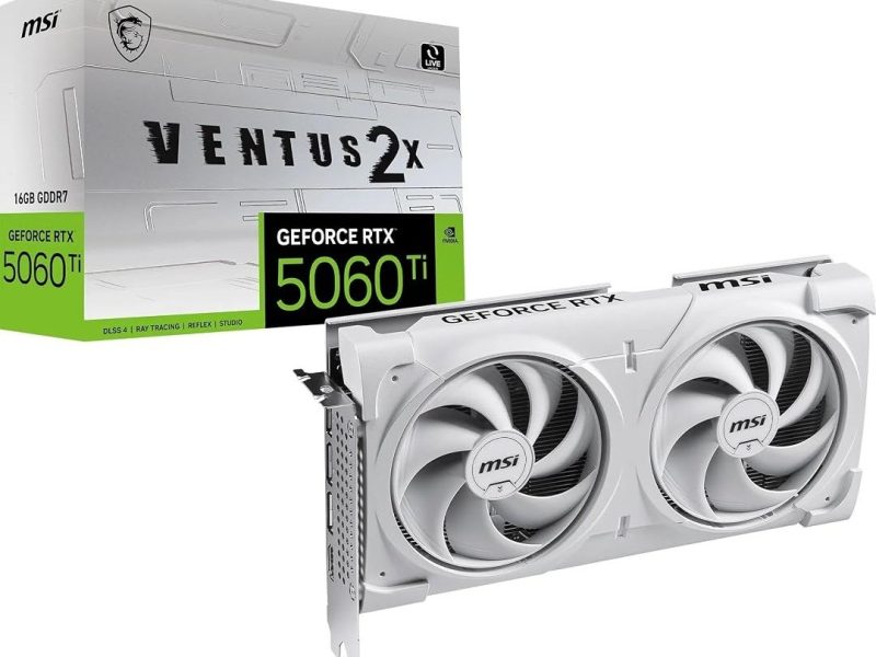 🛍 MSI GEFORCE RTX 5060 TI 8G VENTUS 2X OC WHITE PLUS