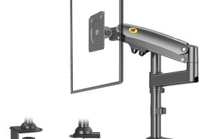 🛍 NB H100 LCD Ekranlar için Gaz Yaylı Ağır Hizmet Masası Montaj Kolu 17-30 inç