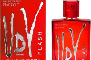 Ulric de Varens UDV Flash – EDT 100ML Erkek Parfüm | Uzun ömürlü koku | Taze aromatik odunsu koku | Günlük giyim | Erkekler için harika bir hediye