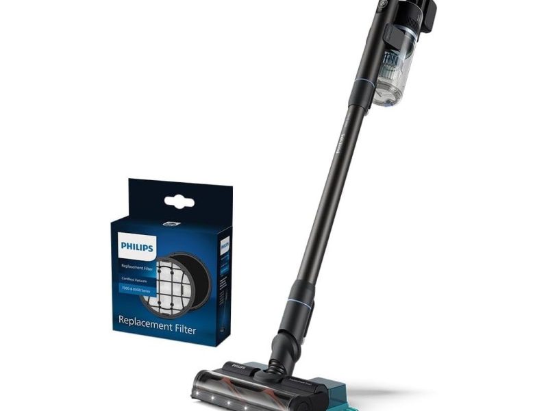 🛍 Philips 7000 Serisi Aqua 25.2 V Kablosuz Dik Süpürge (XC7053/01) ve Philips Orijinal Yedek Filtre – Kablosuz Süpürge 6000, 7000 ve 8000 Serisi ile Uyumlu (XV1681/01)