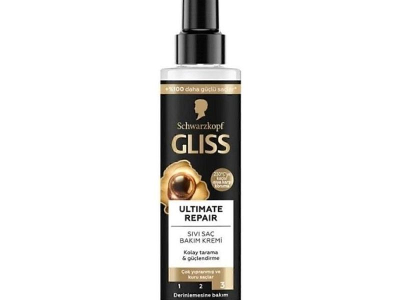 Gliss Ultimate Repair Sıvı Keratin ve Siyah İnci Özlü Saç Bakım Kremi 200 ml