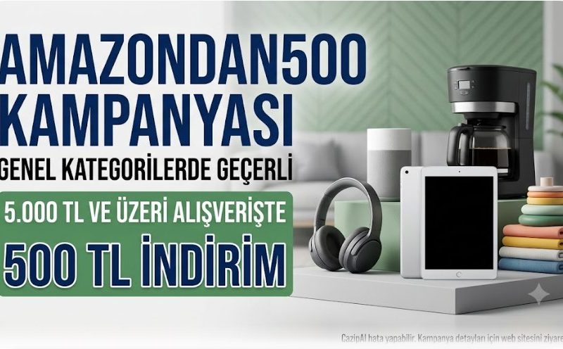 🎟️ İndirim Kodu: AMAZONDAN500 — %90 İndirim