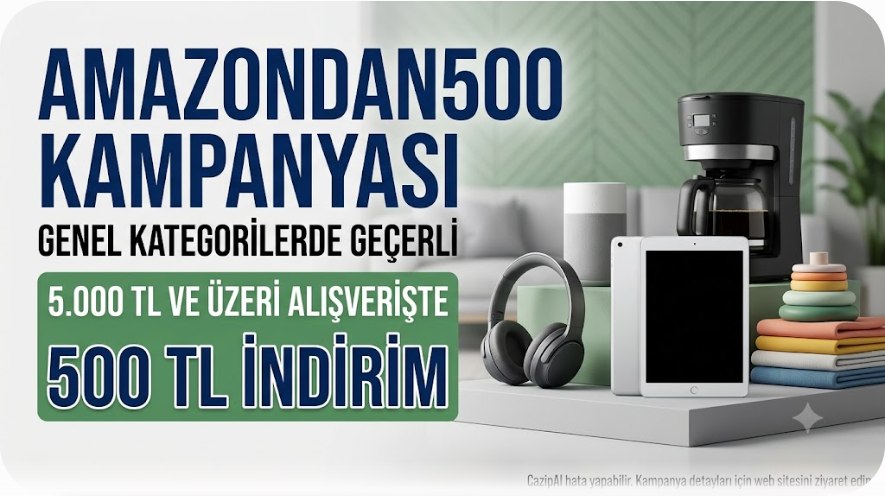 🎟️ İndirim Kodu: AMAZONDAN500 — %90 İndirim
