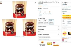 ☕ NESCAFÉ Gold Ekonomik Paket 180 gr (3’lü Paket) — %21 İndirim