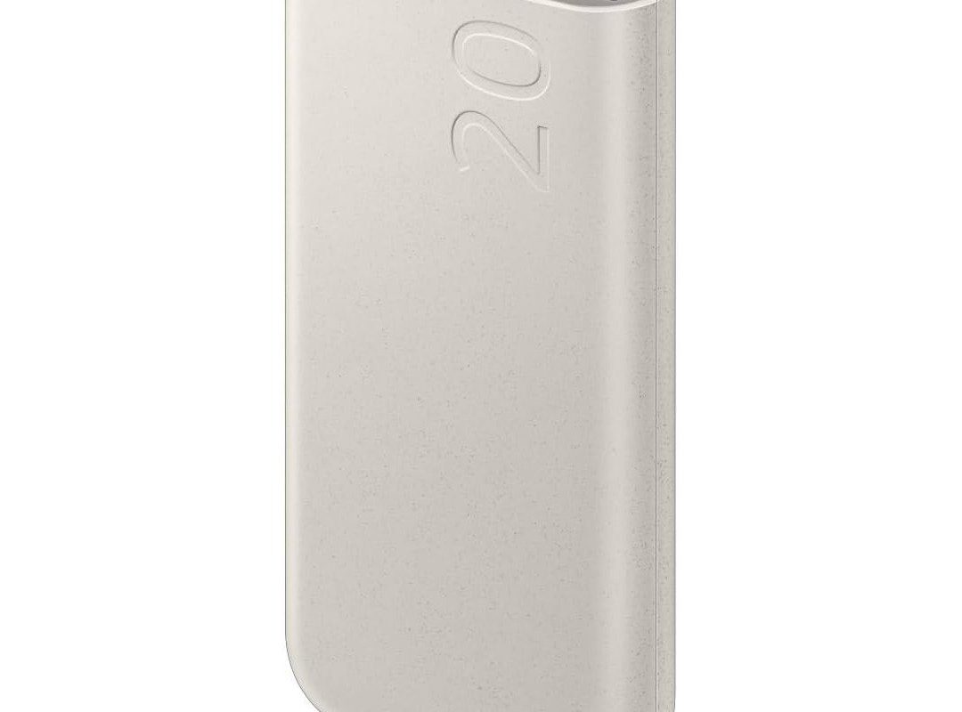 🛍 Samsung 20000 mAh 45 Watt Powerbank, Hızlı Şarj, PD 2.0, 3 Çıkışlı, Kablo Dahil, Bej, 2024 Model