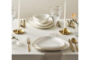 🛍️ Karaca Streamline Üçgen Porselen 24 Parça 6 Kişilik Yemek Takımı