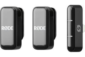 🛍 RØDE Wireless Micro – Akıllı Telefon ve Bilgisayar Uyumlu Kompakt Kablosuz Mikrofon seti, Şarj Kutulu, İki verici, Bir alıcı, Lighting, Siyah