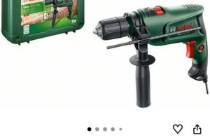 Bosch Darbeli Matkap EasyImpact 600, 600 W, Takım Çantası Dahil, Elektronik Hız Kontrolü, Ergonomik, 1.7 Kg, Yeşil