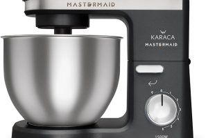 (%28.33) Karaca Mastermaid Chef Stand Mikser Shiny Black 1500W 5 Lt