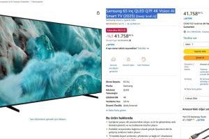 Samsung 65 inç QLED Q7F 4K Vision AI Smart TV (2025) [Enerji Sınıfı G]