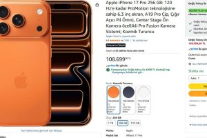 Apple iPhone 17 Pro 256 GB Kozmik Turuncu