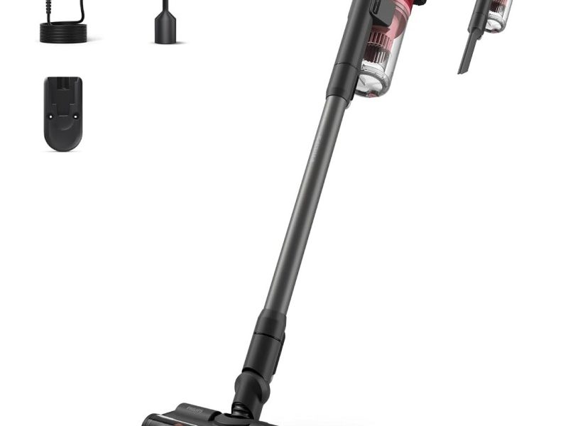 🛍 Philips 6000 Serisi Kablosuz Dikey Süpürge, PowerCyclone 11, 64 Dakika Kullanım Süresi, Zemin Tipini Algılayan Akıllı Başlık, Aksesurlar ile Derinlemesine Temizlik (XC6552/01)