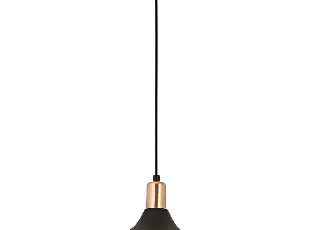 🛍 Avonni AV-4106-M28-BSY Siyah Boyalı Modern Avize E27 Metal 30cm