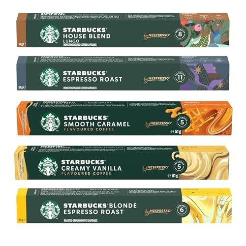 Starbucks By Nespresso Kapsül Kahve Seti 5 x 10 Adet Deneme Seti