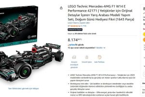 LEGO Technic Mercedes-AMG F1 W14 E Performance 42171 | Yetişkinler için Orijinal Detaylar İçeren Yarış Arabası Modeli Yapım Seti, Doğum Günü Hediyesi Fikri (1643 Parça)