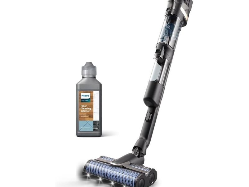 🛍 Philips 9000 Serisi AquaTrio Kablosuz Dikey Süpürge (XW9463/11) ve Philips Aqua Trio Uyumlu Zemin Temizleme Solüsyonu (XV1792/01)