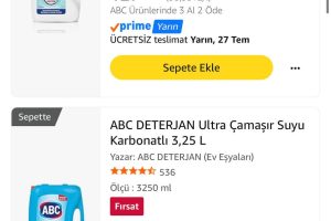 ABC DETERJAN Ultra Çamaşır Suyu 3,25 L Çeşitler
