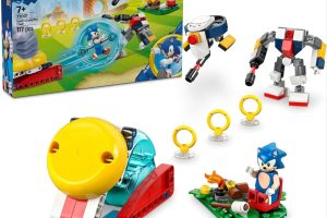 LEGO Sonic The Hedgehog: Sonic’in Kamp Ateşi Çarpışması 77001 | 7 Yaş ve Üzeri Çocuklar için Robot Figürü İçeren Oyuncak Yapım Seti, Yaratıcı Hediye Fikri (177 Parça)