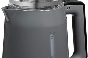 (%74.27) Grundig CM 1020 Elektrikli Çay Makinesi, 1.8 Litre Isıtıcı ve 0.7 Litre Demlik Kapasitesi, Paslanmaz Çelik Çay Filtreli, 1650 W, Gri