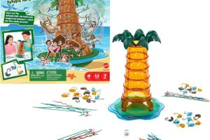 Mattel Games Tumblin’ Monkeys 25. Yıl Özel Kutu Oyunu Çocuklara ve aile ile arkadaşlarla geçen akşamlara yönelik Tumblin’ Monkeys 25. Yıl Özel Kutu Oyunu HTW65