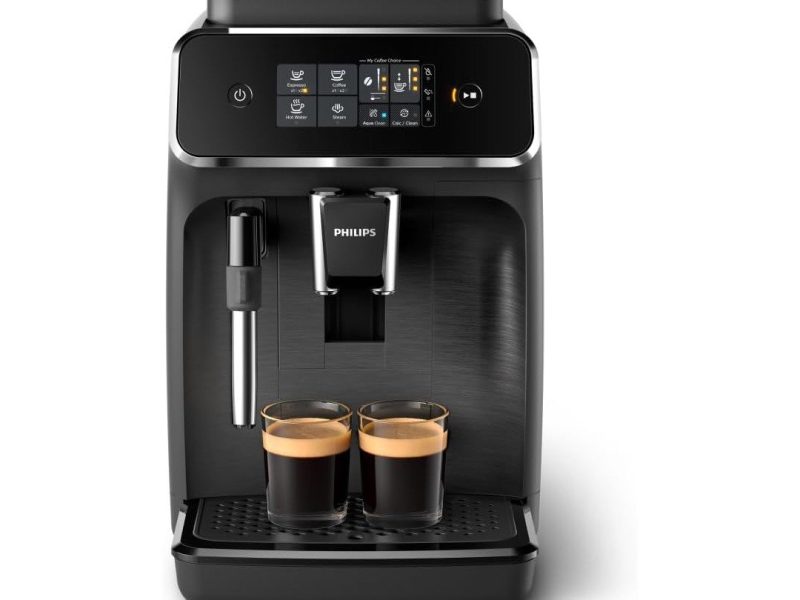 🛍 Philips 2200 Serisi Tam Otomatik Espresso Makinesi, Dokunmatik Ekran, Klasik Süt Köpürtücü, 2 İçecek, EP2220/10