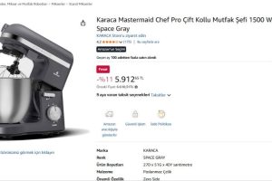 Karaca Mastermaid Chef Pro Çift Kollu Mutfak Şefi 1500 W Space Gray