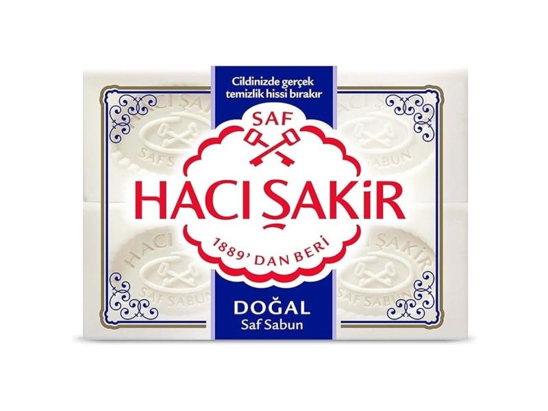 🛍️ Hacı Şakir Doğal Geleneksel Beyaz Sabun (4 Adet)