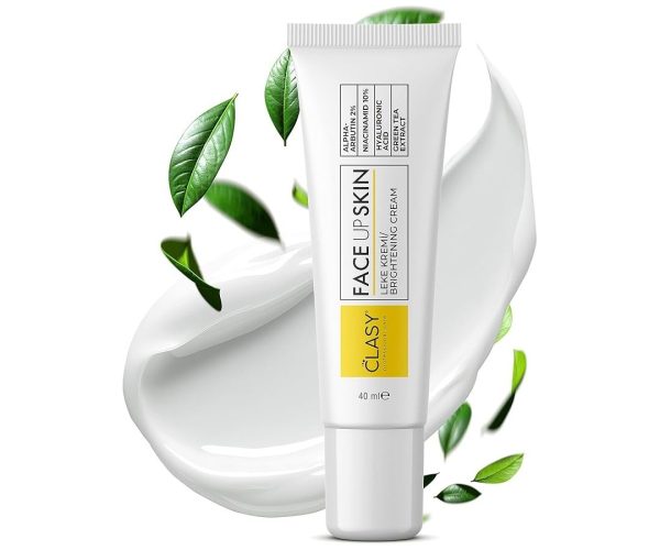 🛍️ CLASYCARE Leke Karşıtı Aydınlatıcı – Yüz İçin Koyu Leke Giderici, Siyah Nokta Karşıtı Cilt Bakım Kremi, Komedojenik Olmayan Hafif Nemlendirici, 40 ml