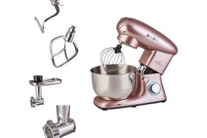 🛍️ Karaca Multichef Stand Mikser, 1400W, 5.5L Hacim, Paslanmaz Çelik, Rose Gold