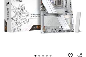 GIGABYTE X870 AORUS TACHYON ICE AM5 DDR5 8600MHz+(OC) PCIe 5.0 Çift M.2 USB4 WiFi 7 2.5GbE LAN ATX Anakart