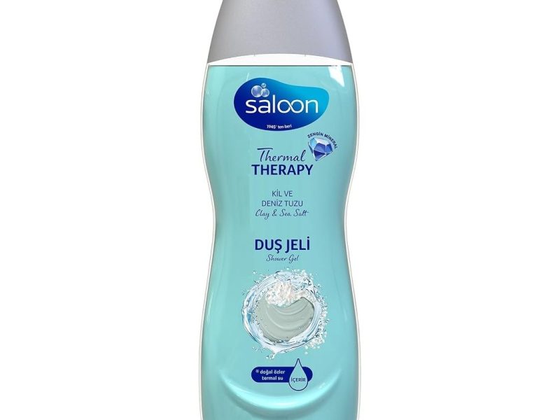 🛍️ SALOON Thermal Duş Jeli Besleyci Kil & Deniz Tuzu 450Ml