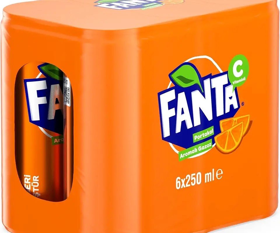 Fanta Portakal Aromalı Kutu 6×250 ml