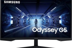 (%28.45) Samsung LC32G55TQBUXUF Odyssey G5 32″ QHD 2K, 1 MS 144Hz Freesync HDR10 1000R Kavisli VA Oyun Monitörü