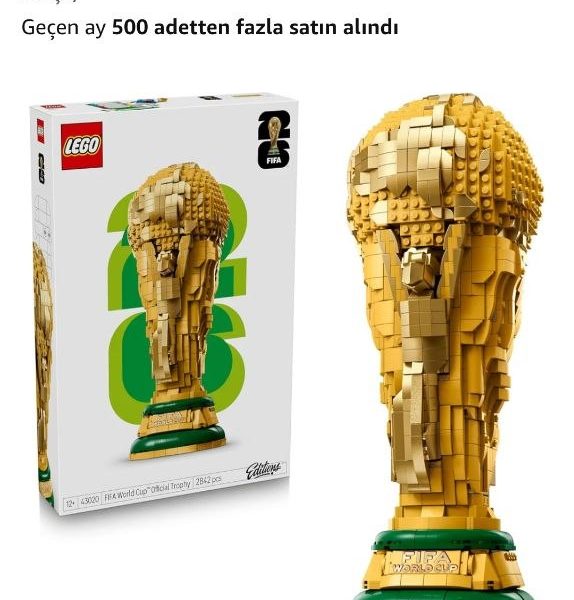 LEGO Editions FIFA Dünya Kupası Resmi Kupa 43020 | 12 Yaş ve Üzeri Çocuklar için 2 İnsan Figürü ve Levha İçeren Dekoratif Oyuncak Yapım Seti, Hediye Fikri (2842 Parça)