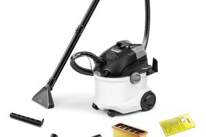 🛍 Kärcher SE 5 elektrikli süpürge, çok fonksiyonlu 3’ü 1 arada ürün, halı ve sert zeminler, konforlu 2 tank sistemi, beyaz