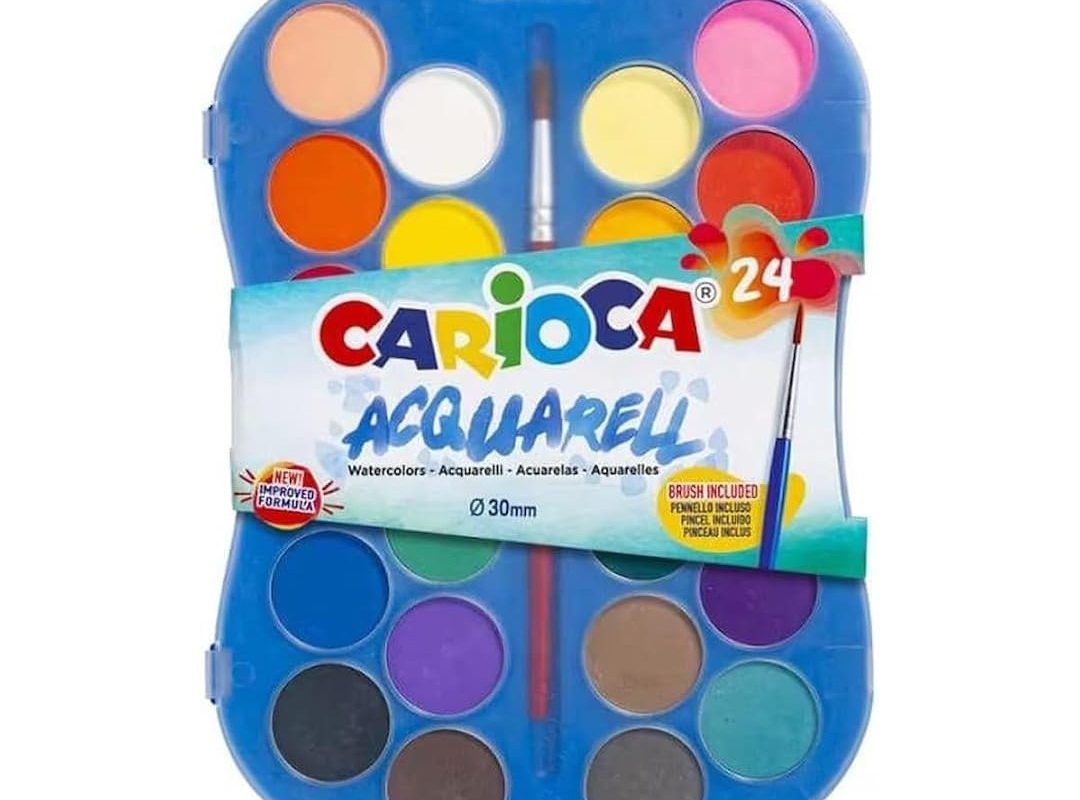 🛍️ Carioca Sulu Boya 30 Mm. Fırçalı 24’Lü Yeni