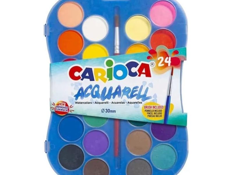 🛍️ Carioca Sulu Boya 30 Mm. Fırçalı 24’Lü Yeni