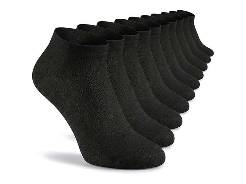🛍️ 10’lu Pamuklu Dikişsiz Düz Gündelik Klasik Erkek Kadın Sneaker Çorap, Bilek Boy Kısa Spor Koşu Yürüyüş Çorabı 3007