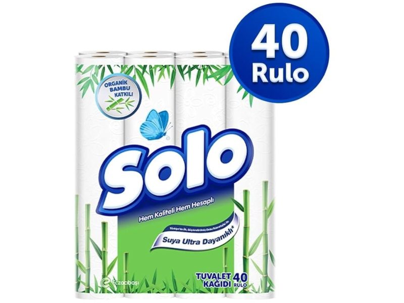 🛍️ SOLO Bambu Katkılı Tuvalet Kağıdı 40’lı