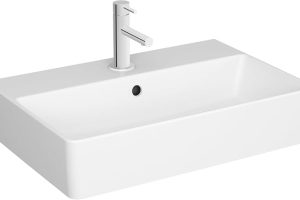 (%8.75) VitrA Nuo 7435B003-0631 Dikdörtgen Dar Lavabo, 60×40 cm, Beyaz