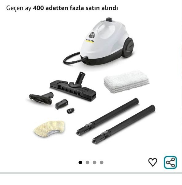 KST 2 + cloth set 3.2 Bar Buharlı Temizlik Makinesi