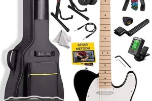 (%54.4) Midex TLX-50WB-50AMP Tele Kasa Maple Klavye 2 Single-Coil 50W Amfili Elektro Gitar