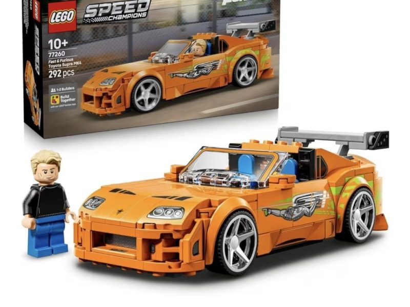 LEGO Speed Champions Hızlı ve Öfkeli Toyota Supra MK4 77260-10 Yaş ve Üzeri Çocuklar için Troy Lee’nin Nuclear Gladiator Grafiği, 4 Özel Jant İçeren Oyuncak Yapım Seti, Hediye Fikri (292 Parça)