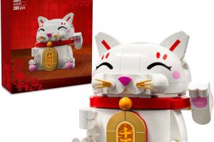 LEGO Şanslı Kedi 40813-9 Yaş ve Üzeri Çocuklar için Yaratıcı Oyuncak Yapım Seti, Doğum Günü Hediyesi (280 Parça)