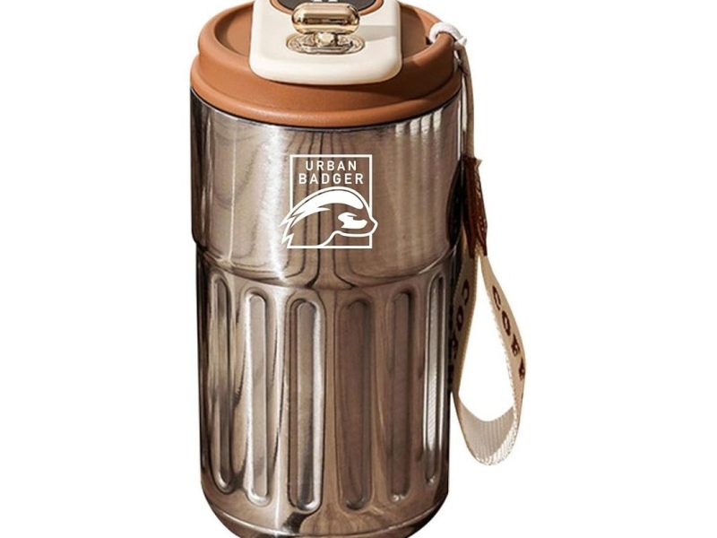 🛍️ Urban Badger Termometreli Çelik Kahverengi Termos 410 ML, Dayanıklı Kamp Ekipmanları, Kamp Aksesuarları, Açık Hava Sporları, Doğa Sporları, Yürüyüş, Kamp Mutfağı, Kamp Malzemeleri