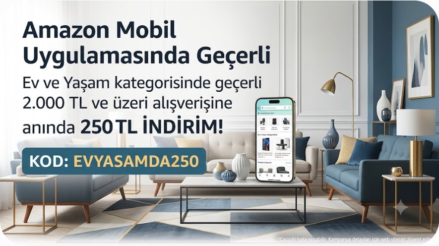 🏷️ İndirim Kodu: EVYASAMDA250 — %87 İndirim