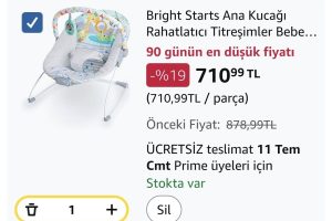 Bright Starts Ana Kucağı Rahatlatıcı Titreşimler Bebek Koltuğu – Çıkarılabilir Oyuncak Barı, Kaymaz Ayak, 0-6 Ay, 9 kg’ya Kadar (Safari Eğlencesi)